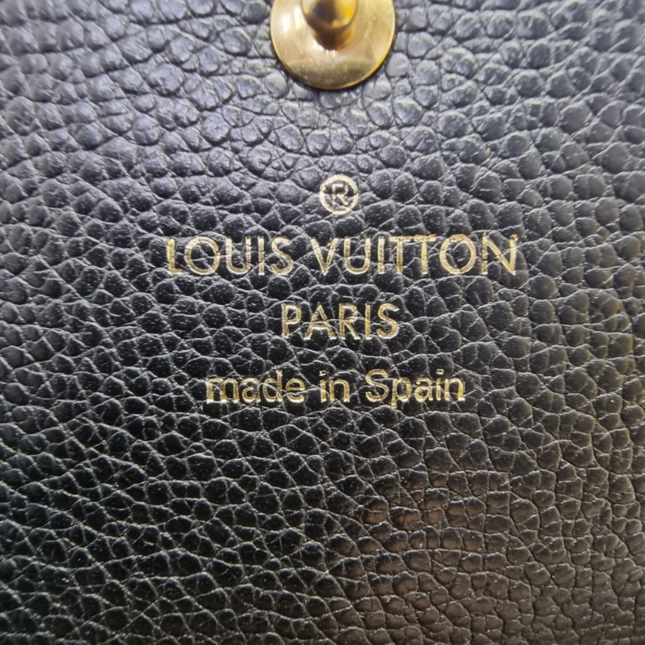 Louis Vuitton Sarah Wallet Monogram Empriente Black Ghw