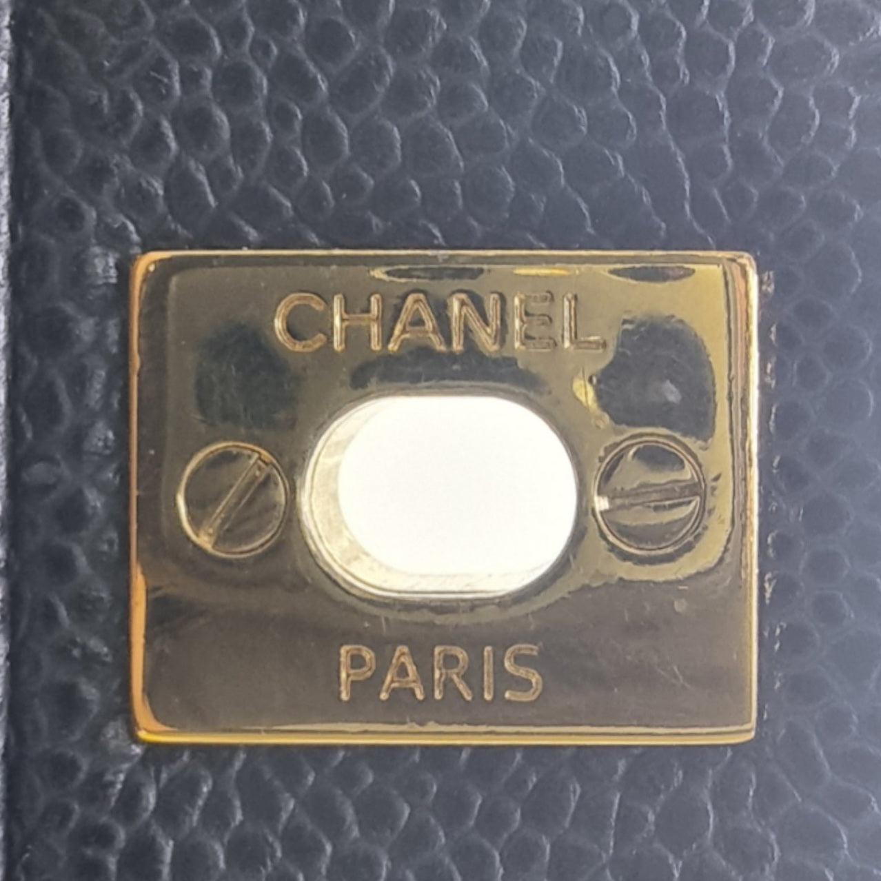 Chanel Classic Maxi Double Flap Caviar Ghw (Black)