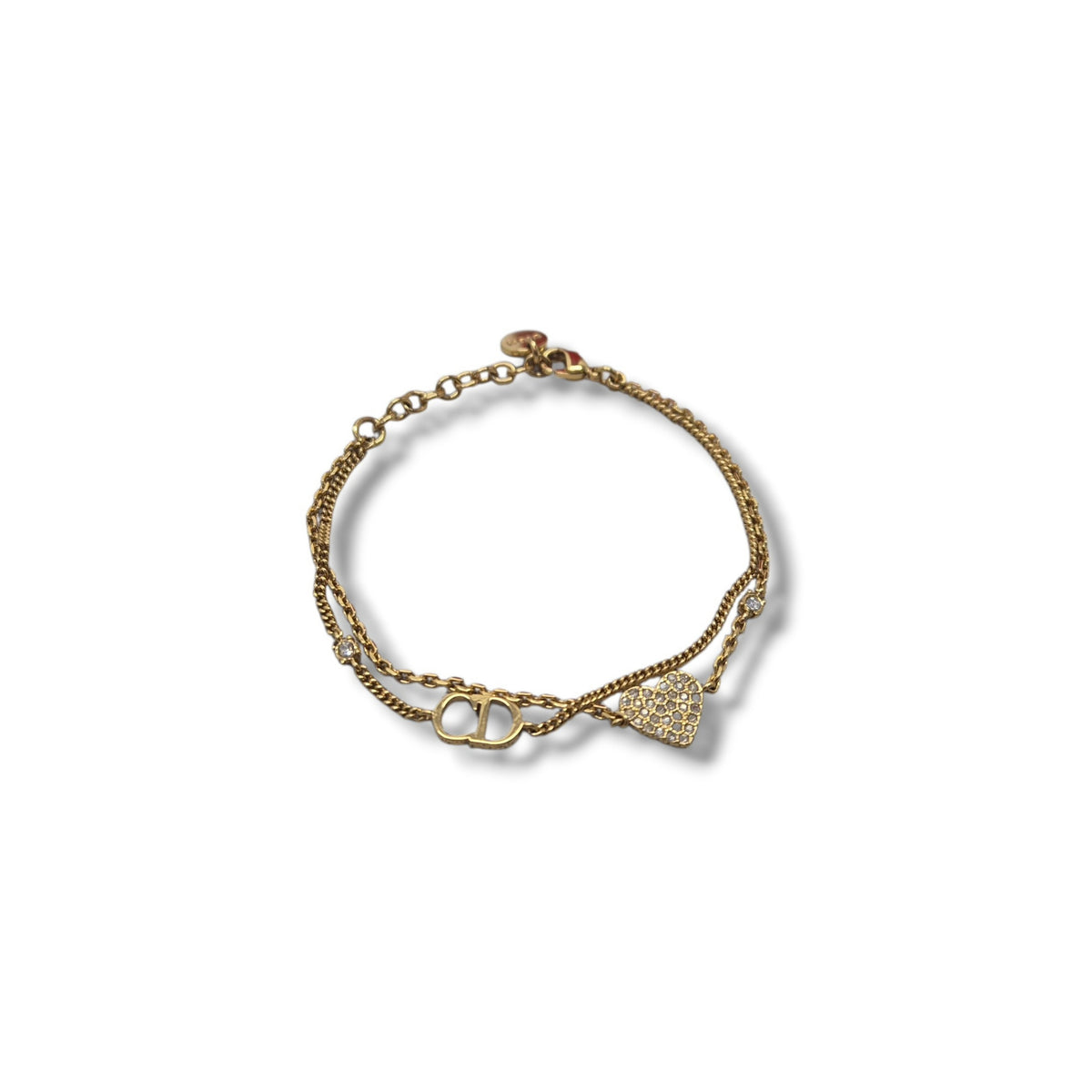 Christian Dior Clair D Lune Double Strand Bracelet Ghw