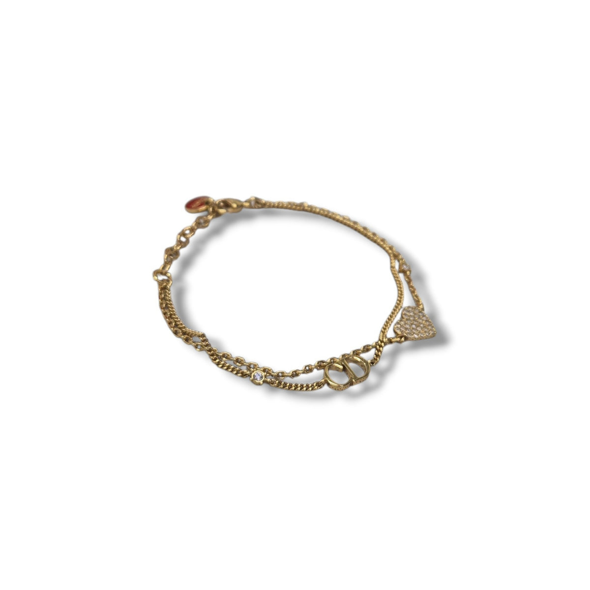 Christian Dior Clair D Lune Double Strand Bracelet Ghw