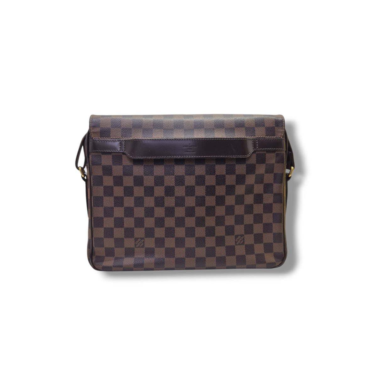 Louis Vuitton Shelton MM Messenger Bag Damier Ebene Ghw