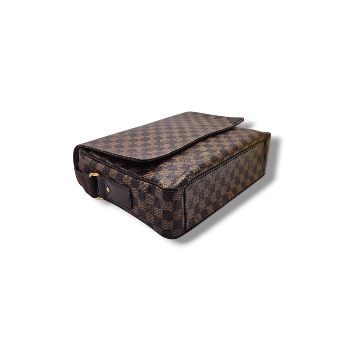 Louis Vuitton Shelton MM Messenger Bag Damier Ebene Ghw