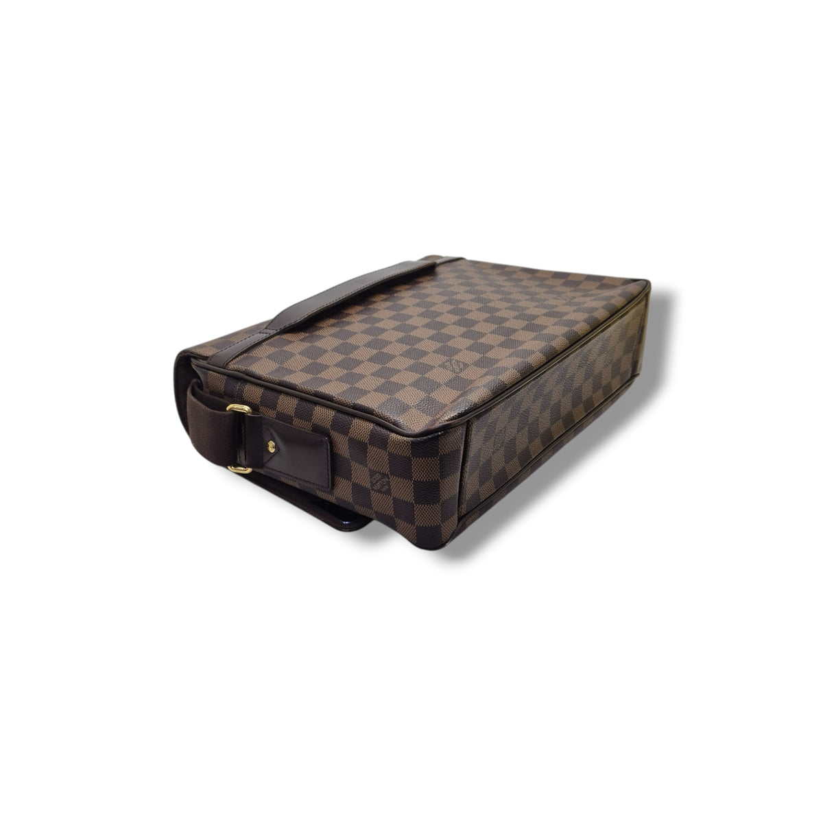 Louis Vuitton Shelton MM Messenger Bag Damier Ebene Ghw
