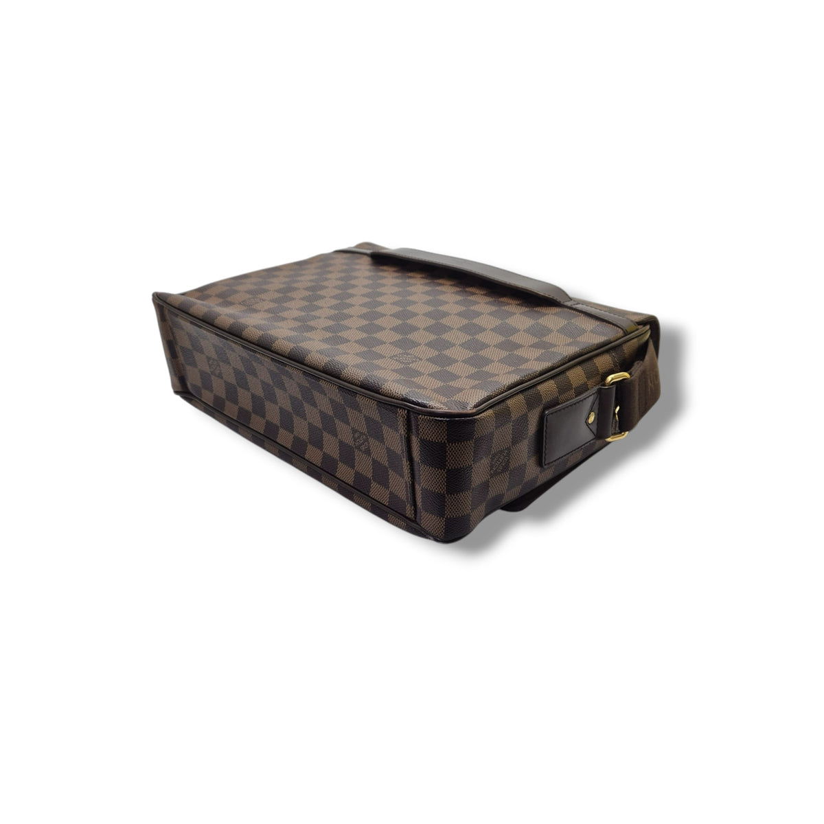 Louis Vuitton Shelton MM Messenger Bag Damier Ebene Ghw
