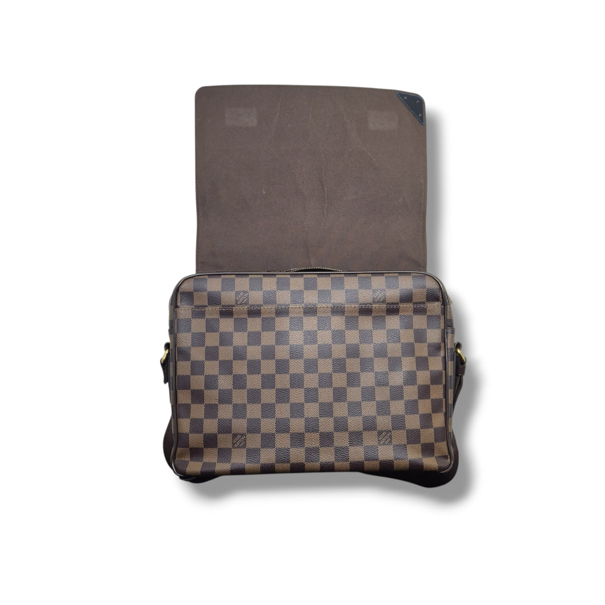 Louis Vuitton Shelton MM Messenger Bag Damier Ebene Ghw