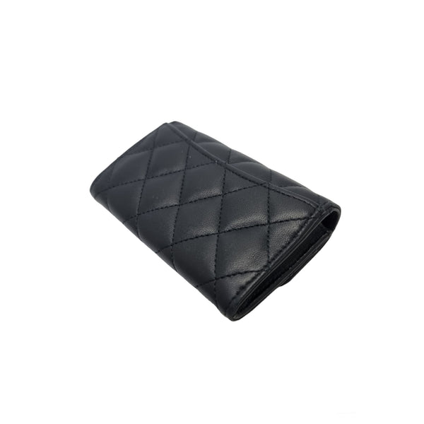 Chanel Classic Card Holder Lambskin Shw (Black)