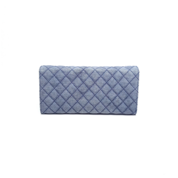 Chanel Wallet On Chain Denim Blue Shw