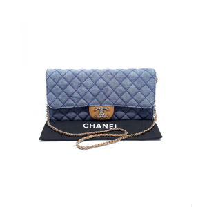 Chanel Wallet On Chain Denim Blue Shw