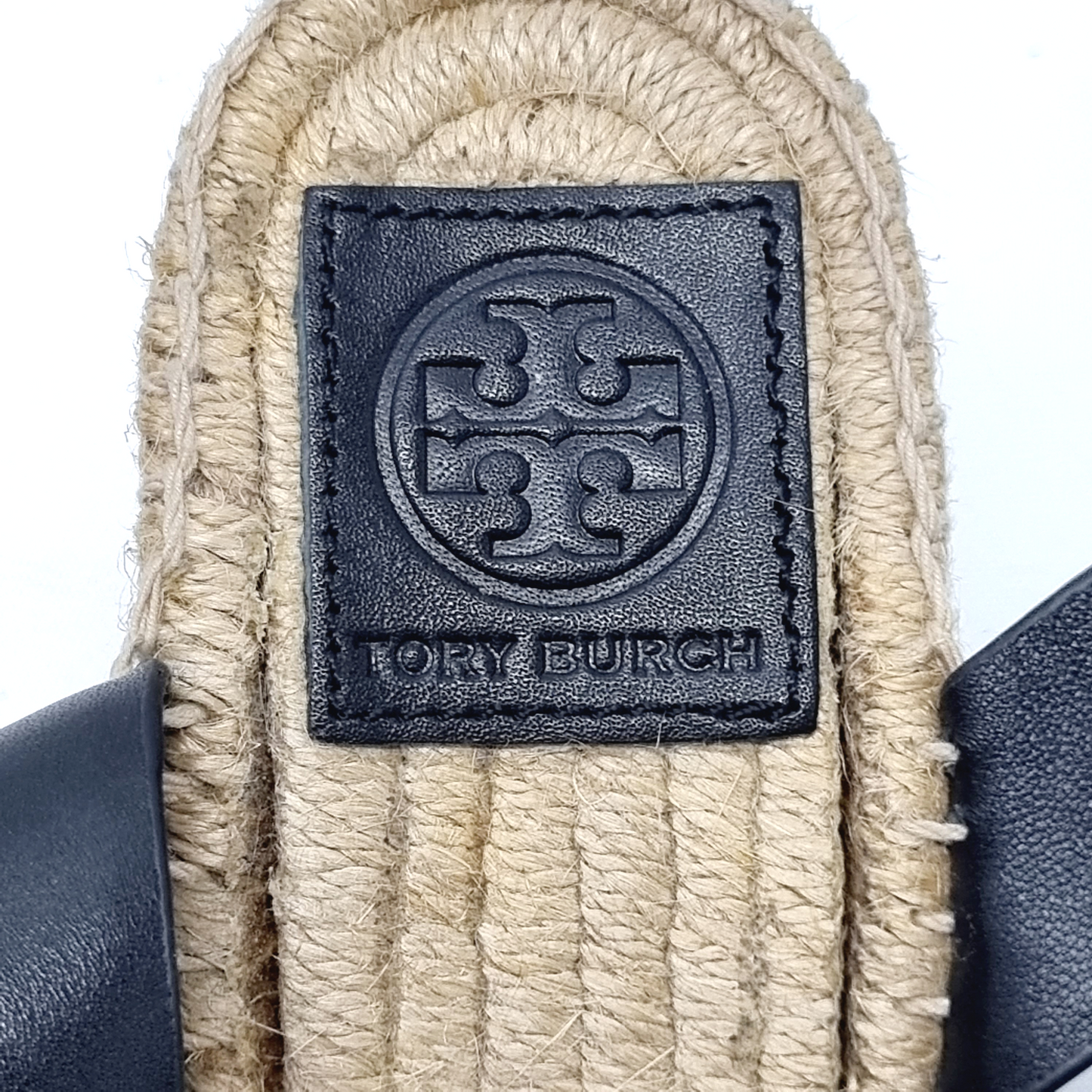Tory Burch Bima 2 Espadrille Wedge Jute Heel (Black)