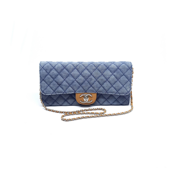 Chanel Wallet On Chain Denim Blue Shw