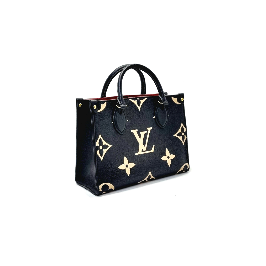 Louis Vuitton OnTheGo PM Bicolor Monogram Empreinte Black/Beige Ghw