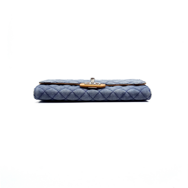 Chanel Wallet On Chain Denim Blue Shw