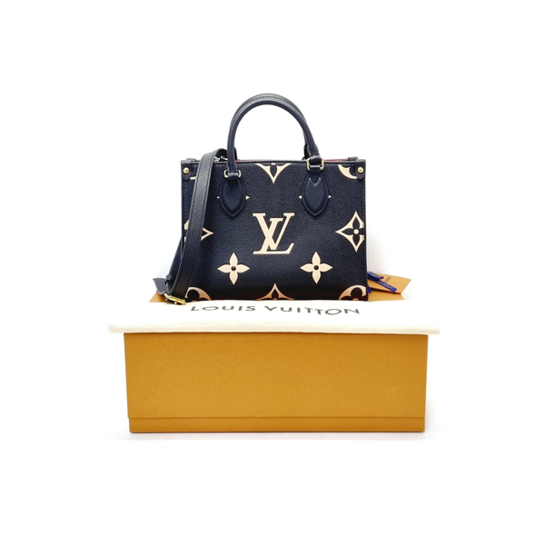 Louis Vuitton OnTheGo PM Bicolor Monogram Empreinte Black/Beige Ghw