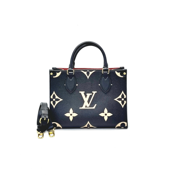 Louis Vuitton OnTheGo PM Bicolor Monogram Empreinte Black/Beige Ghw