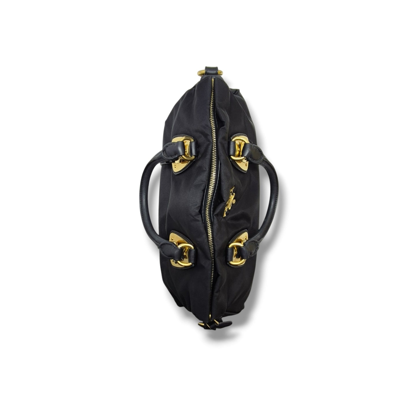 Prada BN1904 Nylon Tote Bag Ghw (Black)