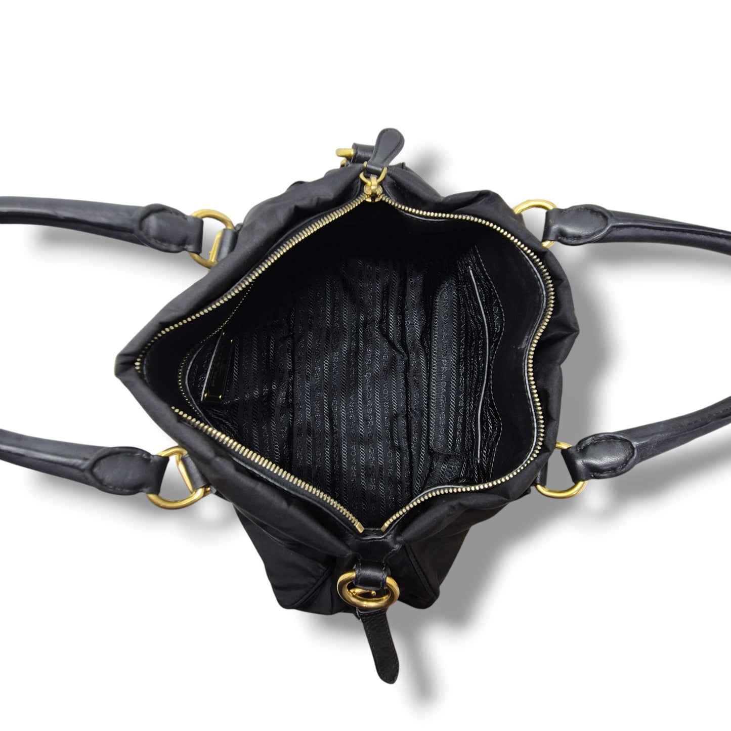 Prada BN1904 Nylon Tote Bag Ghw (Black)
