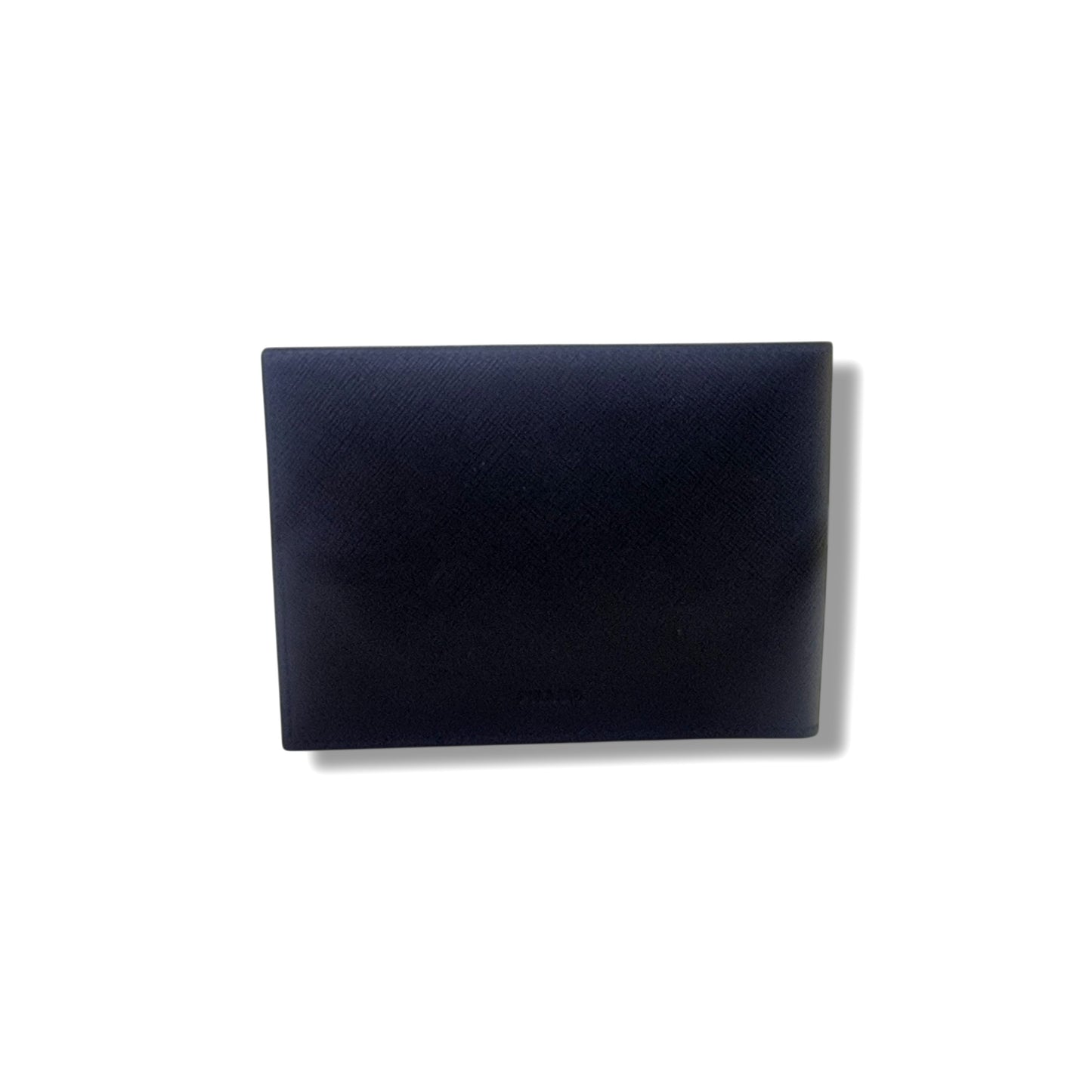 Prada Leather Wallet Cheque Holder (Black)