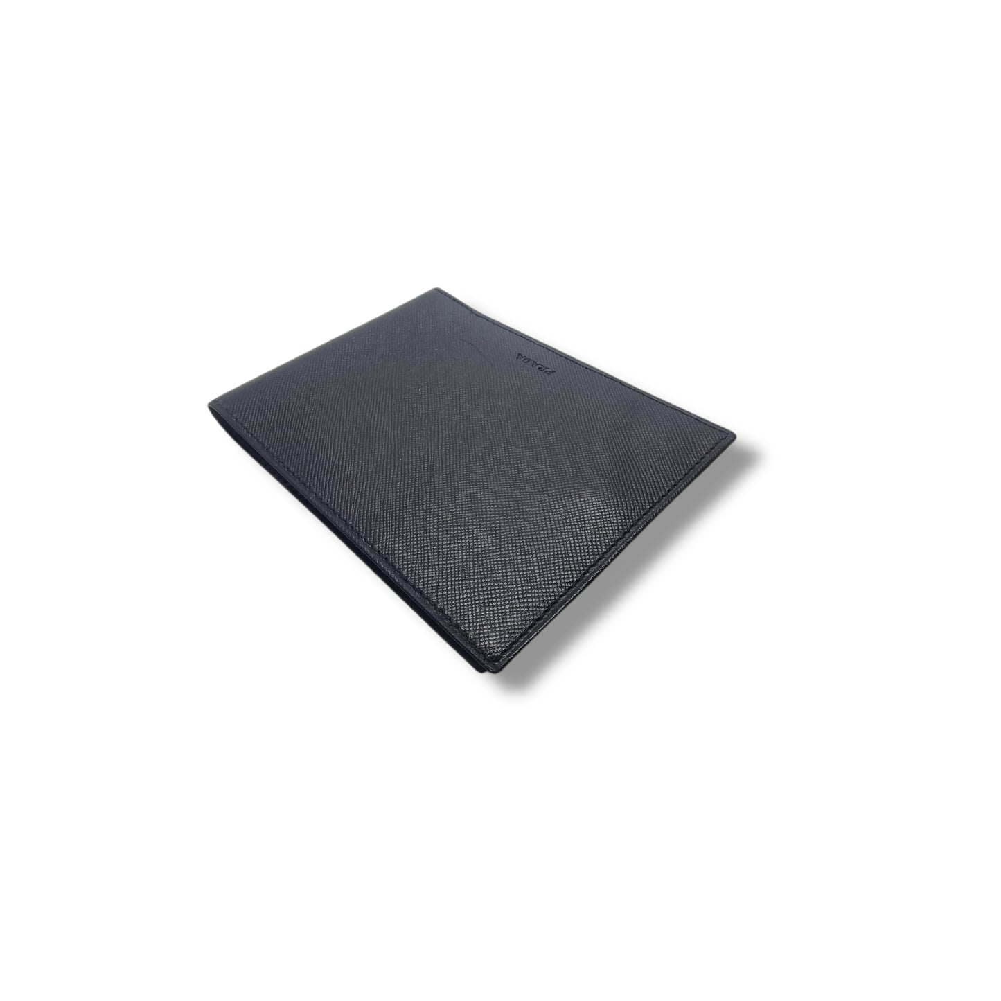 Prada Leather Wallet Cheque Holder (Black)