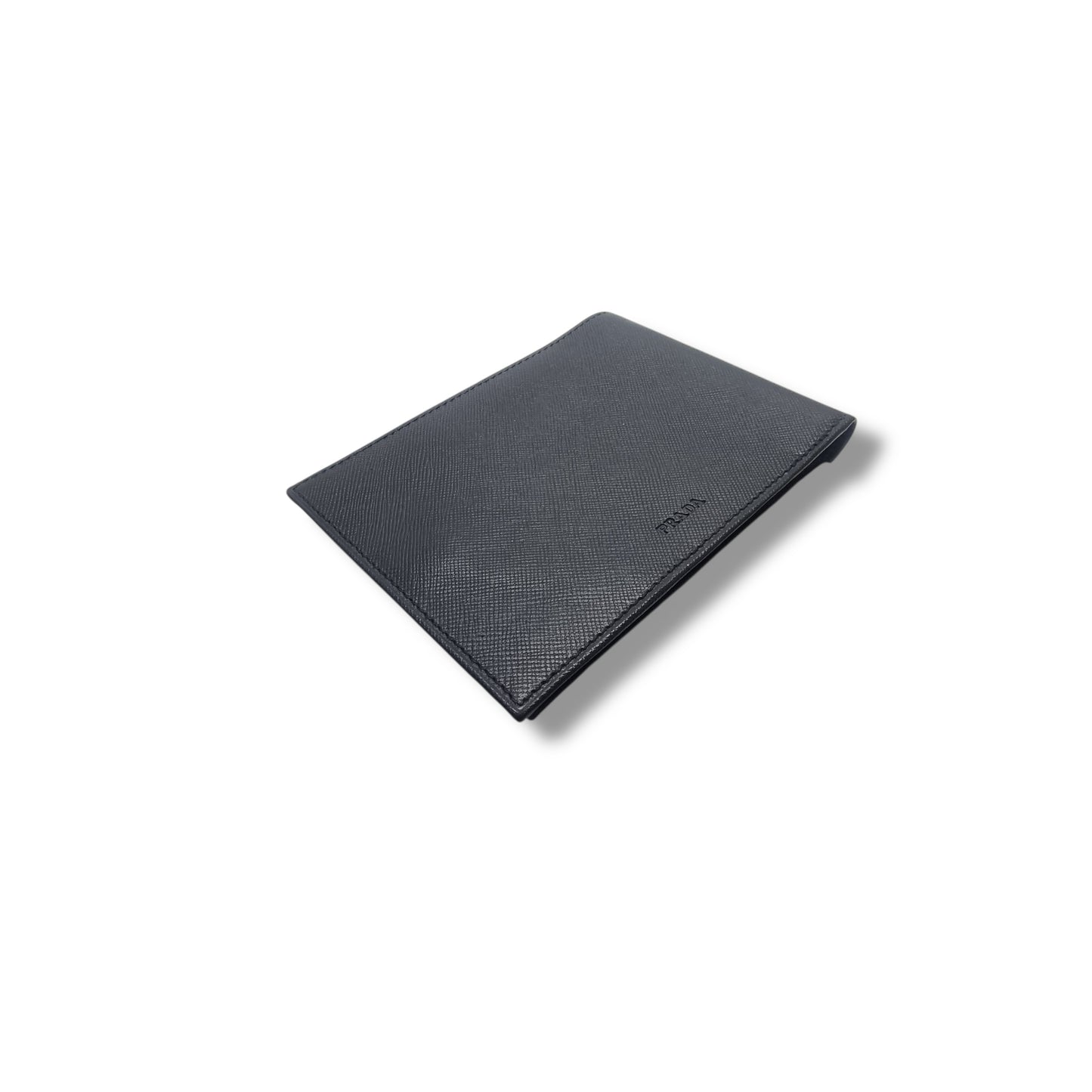 Prada Leather Wallet Cheque Holder (Black)