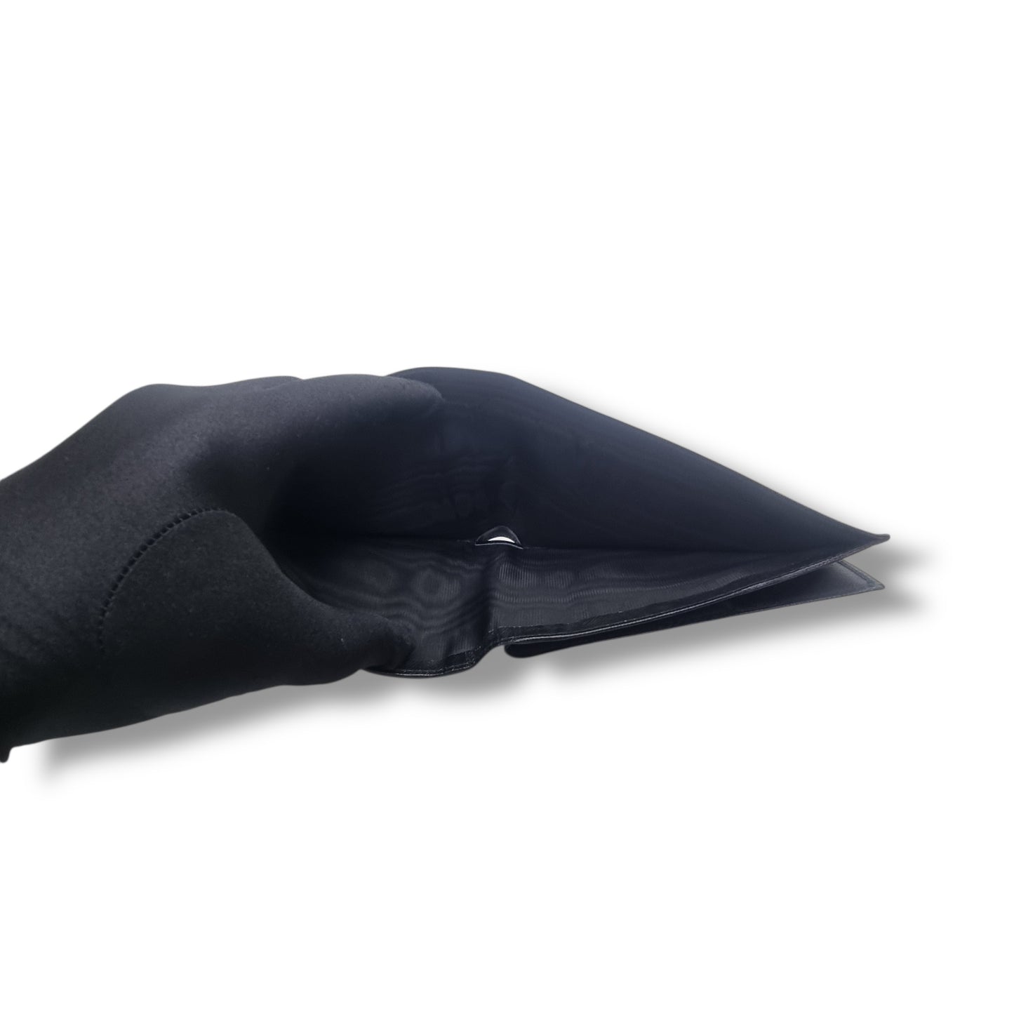 Prada Leather Wallet Cheque Holder (Black)