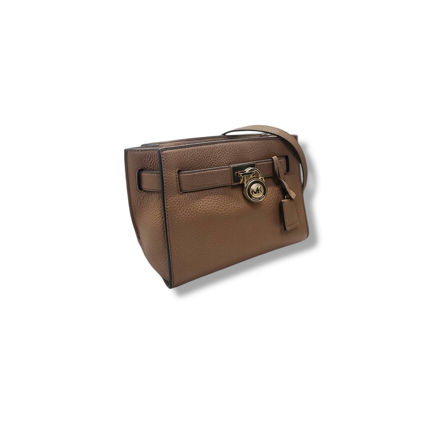 Michael Kors Hamilton Leather Crossbody Ghw (Brown)