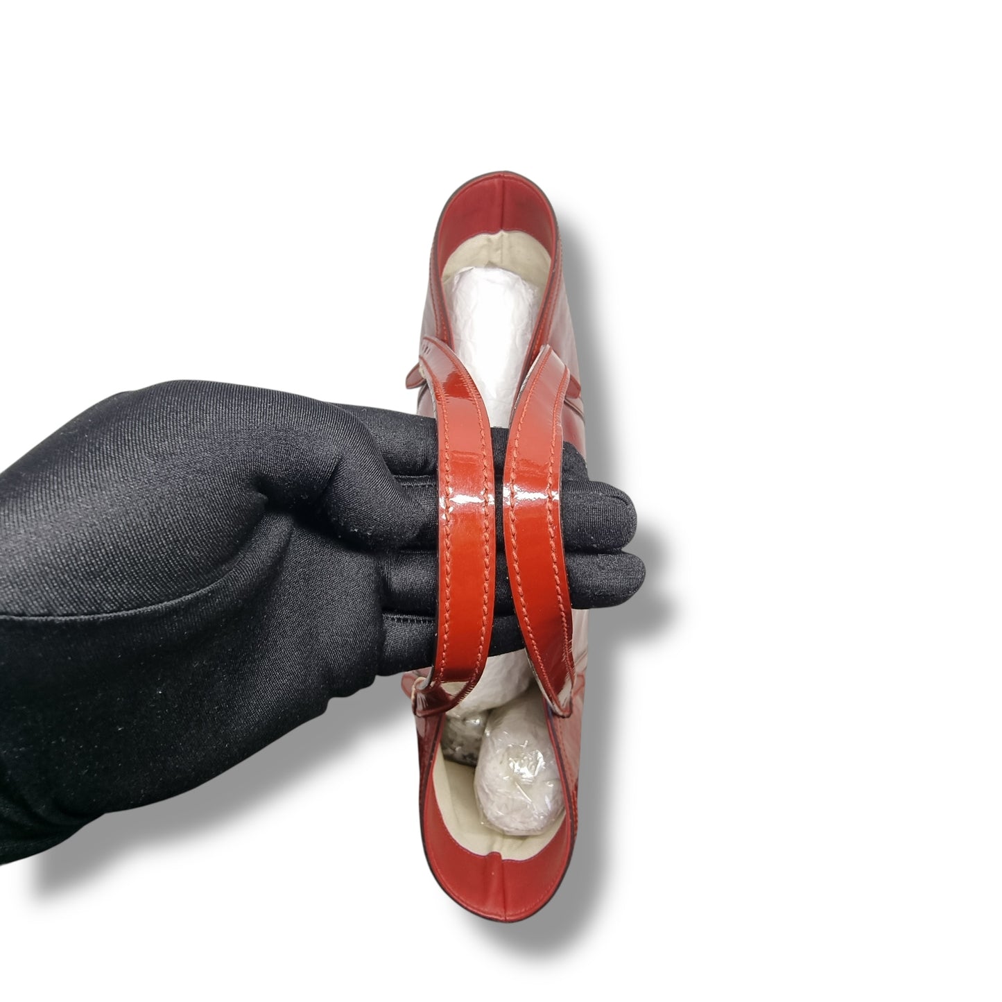 Gucci Microguccissima Patent NIce Shoulder Bag Ghw (Red)