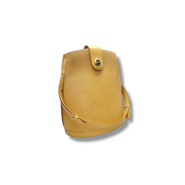 Louis Vuitton Cluny Epi Yellow Ghw