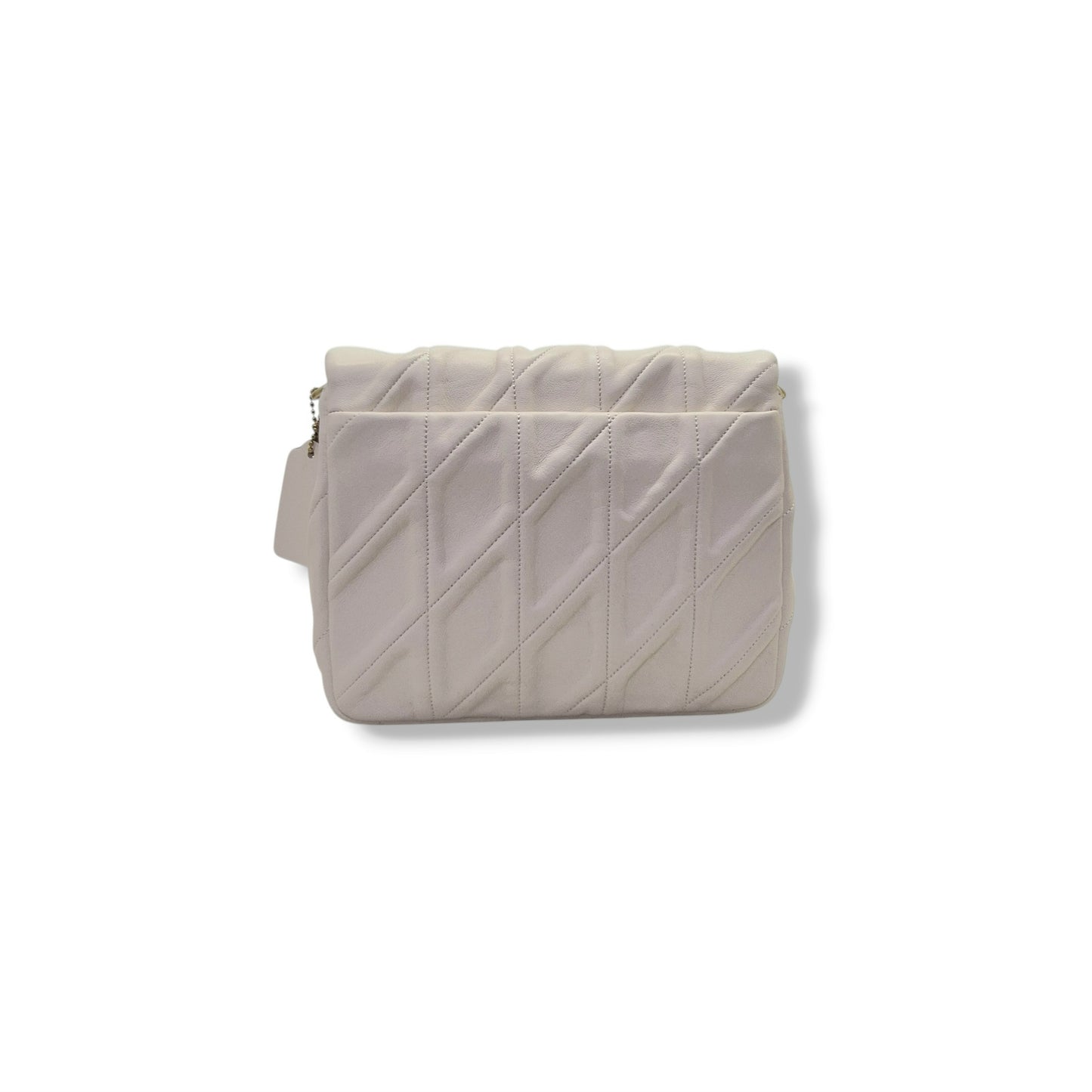 Coach Times Square Tabby W/Quilted Leather Crossbody (White)