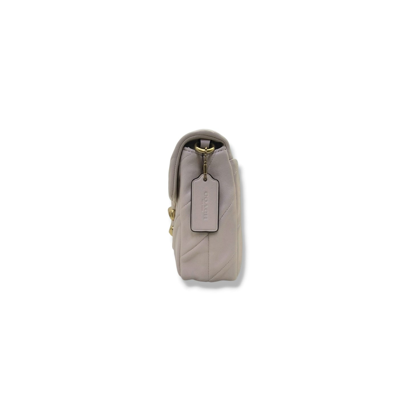 Coach Times Square Tabby W/Quilted Leather Crossbody (White)