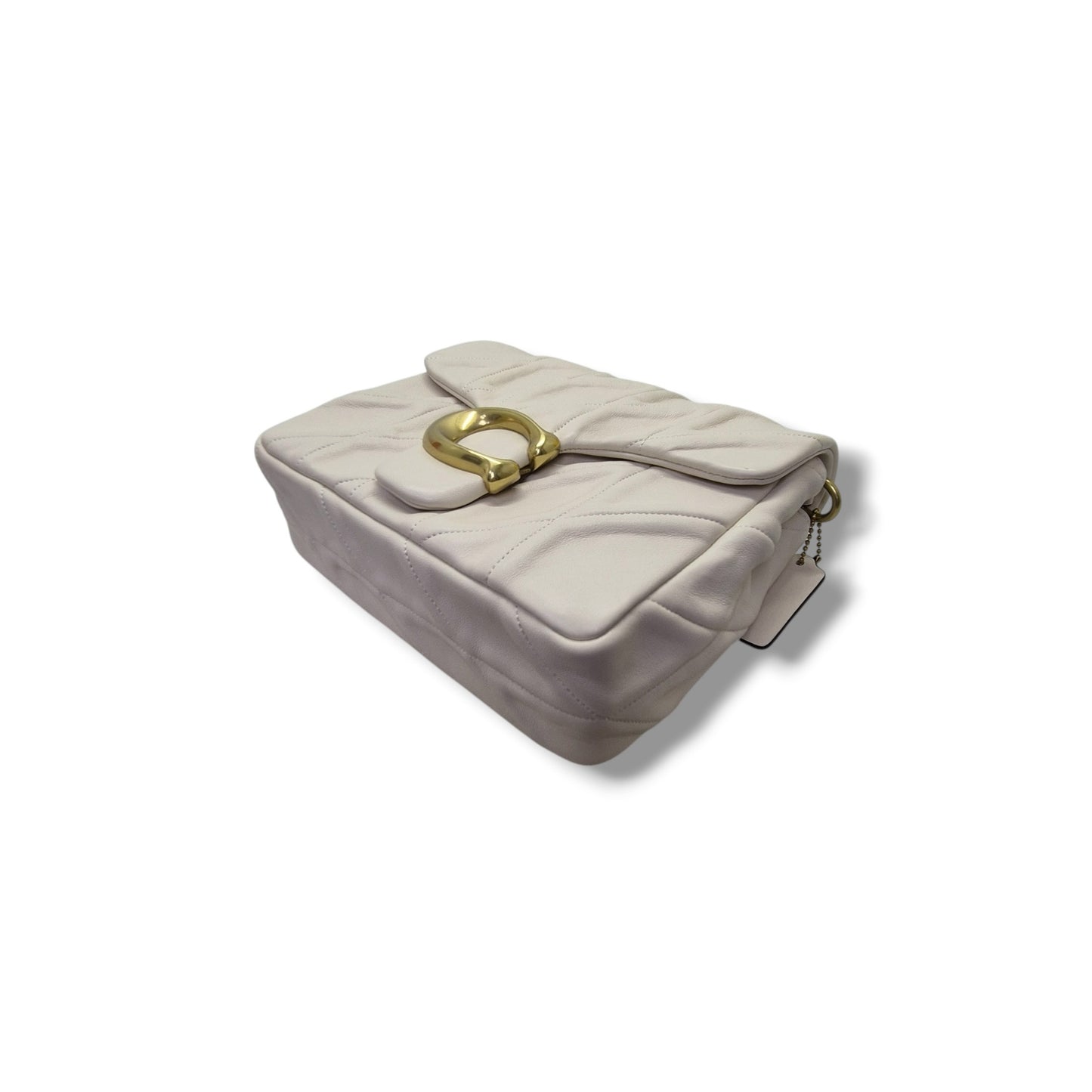 Coach Times Square Tabby W/Quilted Leather Crossbody (White)