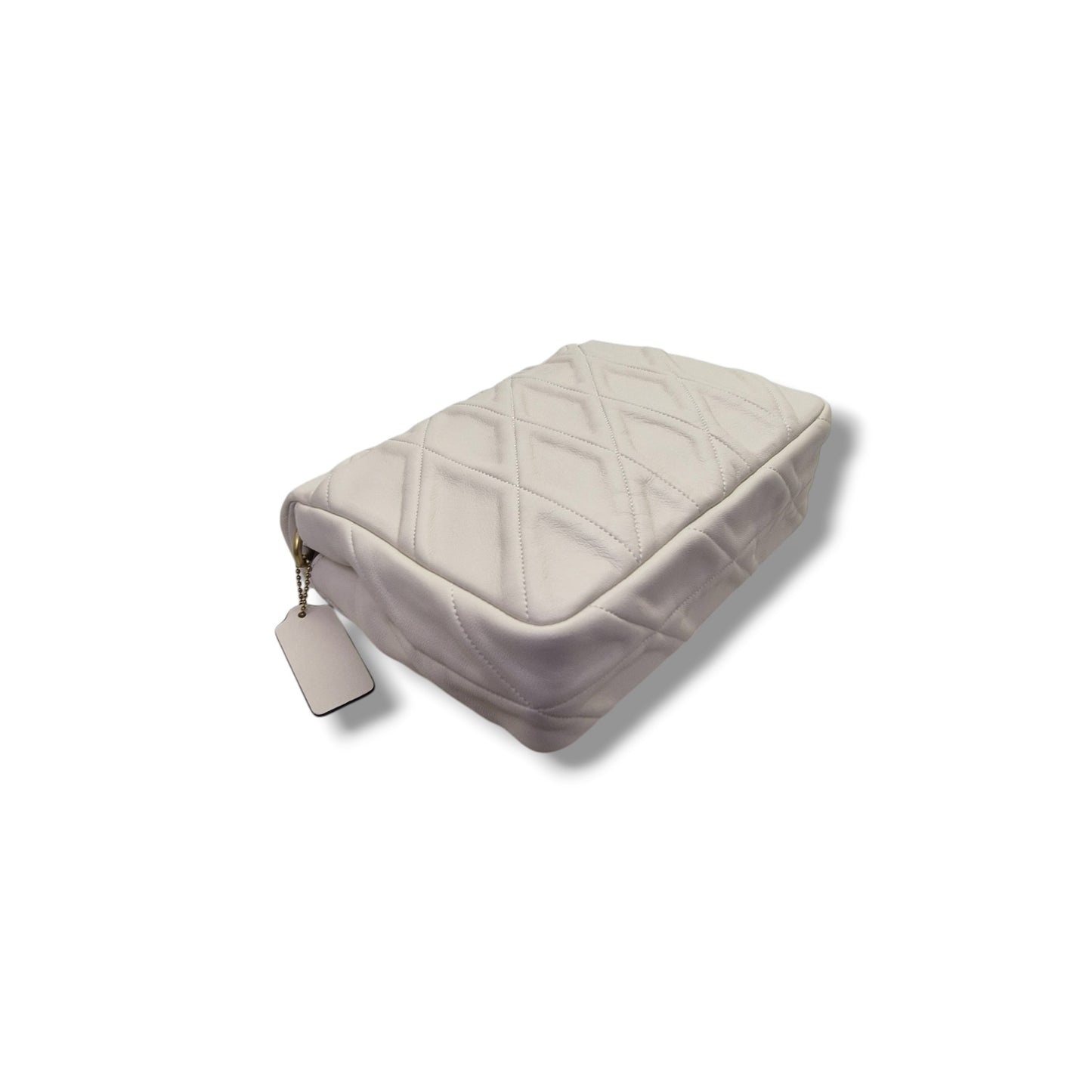 Coach Times Square Tabby W/Quilted Leather Crossbody (White)