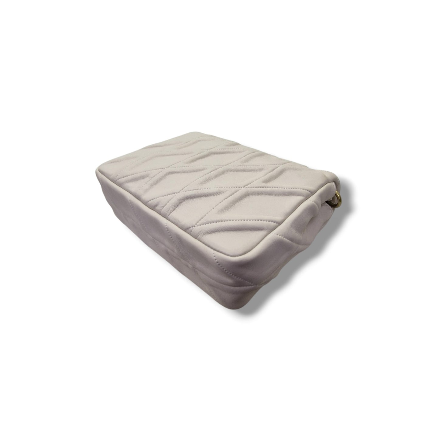 Coach Times Square Tabby W/Quilted Leather Crossbody (White)