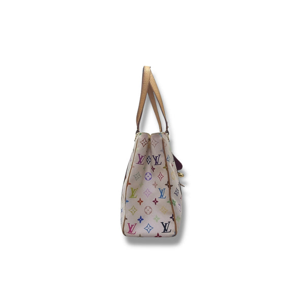 Louis Vuitton Aurelia MM Monogram Multicolor White Ghw