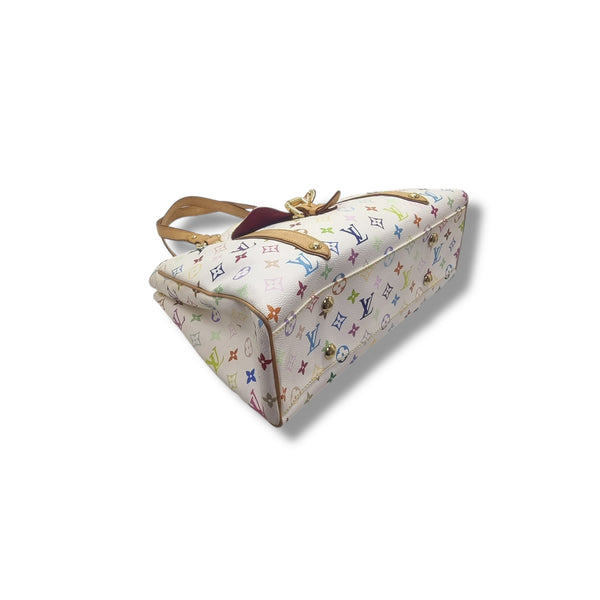 Louis Vuitton Aurelia MM Monogram Multicolor White Ghw