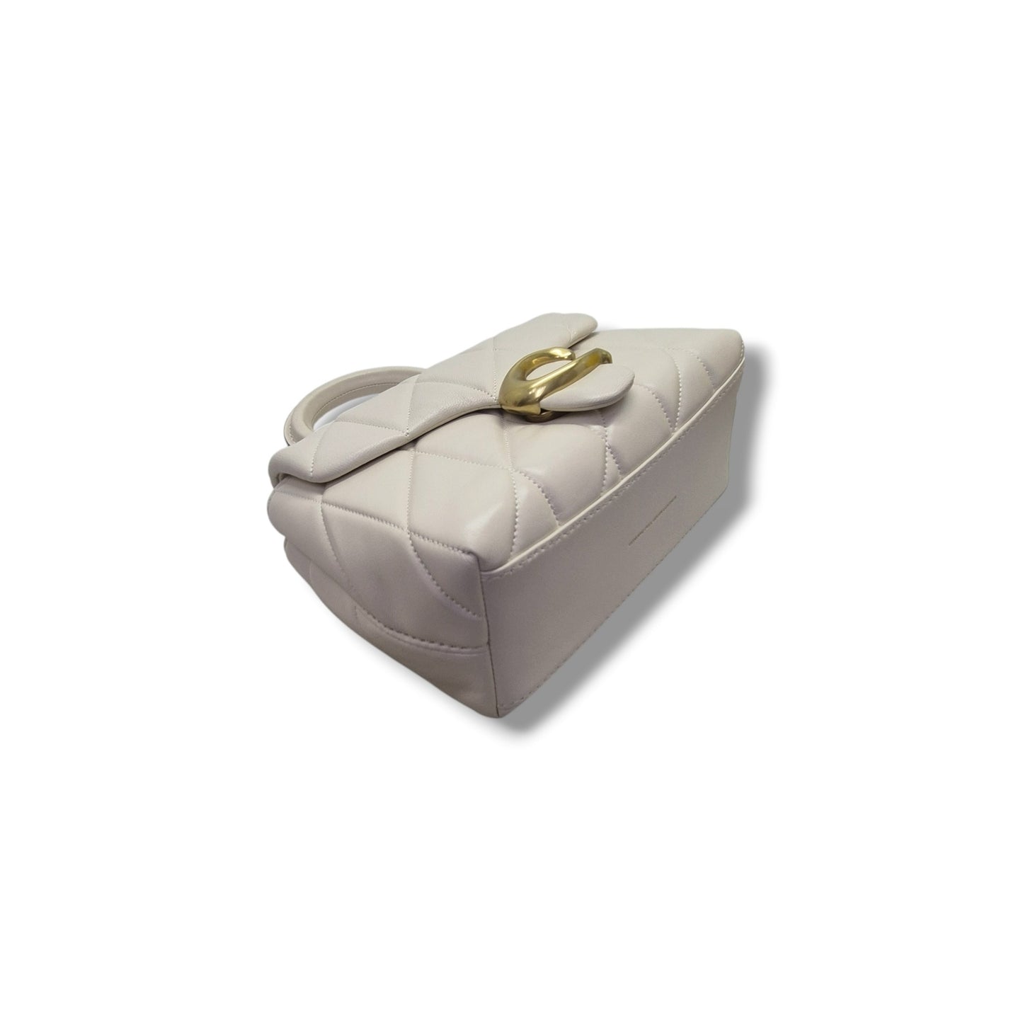 Tabby Top Handle with Quilting Ghw (Chalk)