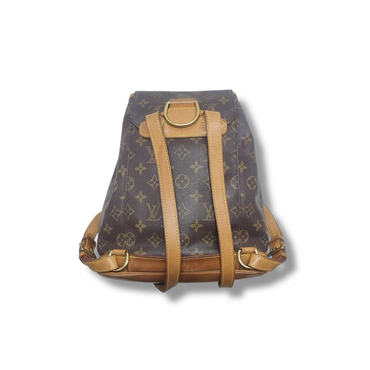 (Return-S) Louis Vuitton Montsouris Backpack MM Monogram Ghw