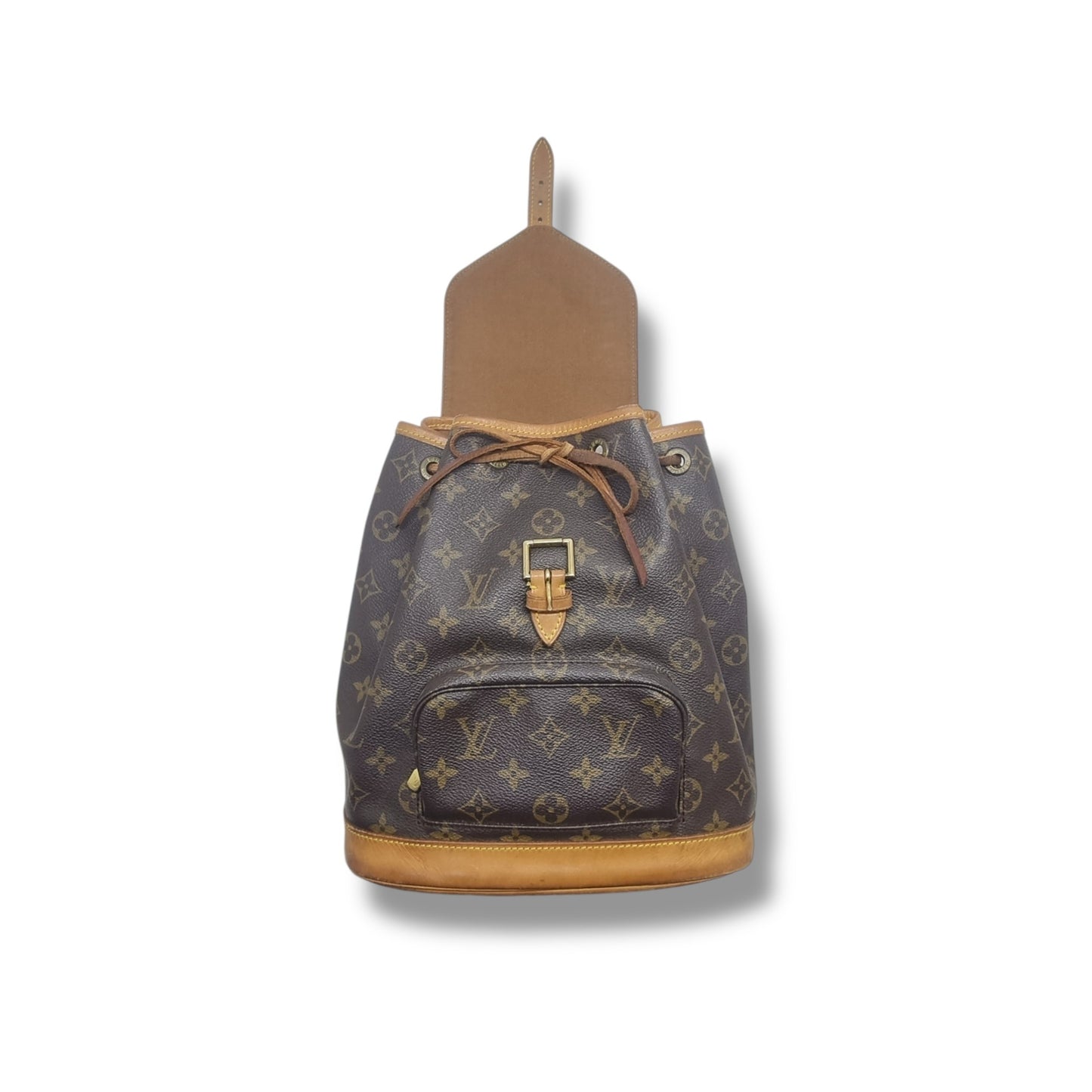 (Return-S) Louis Vuitton Montsouris Backpack MM Monogram Ghw