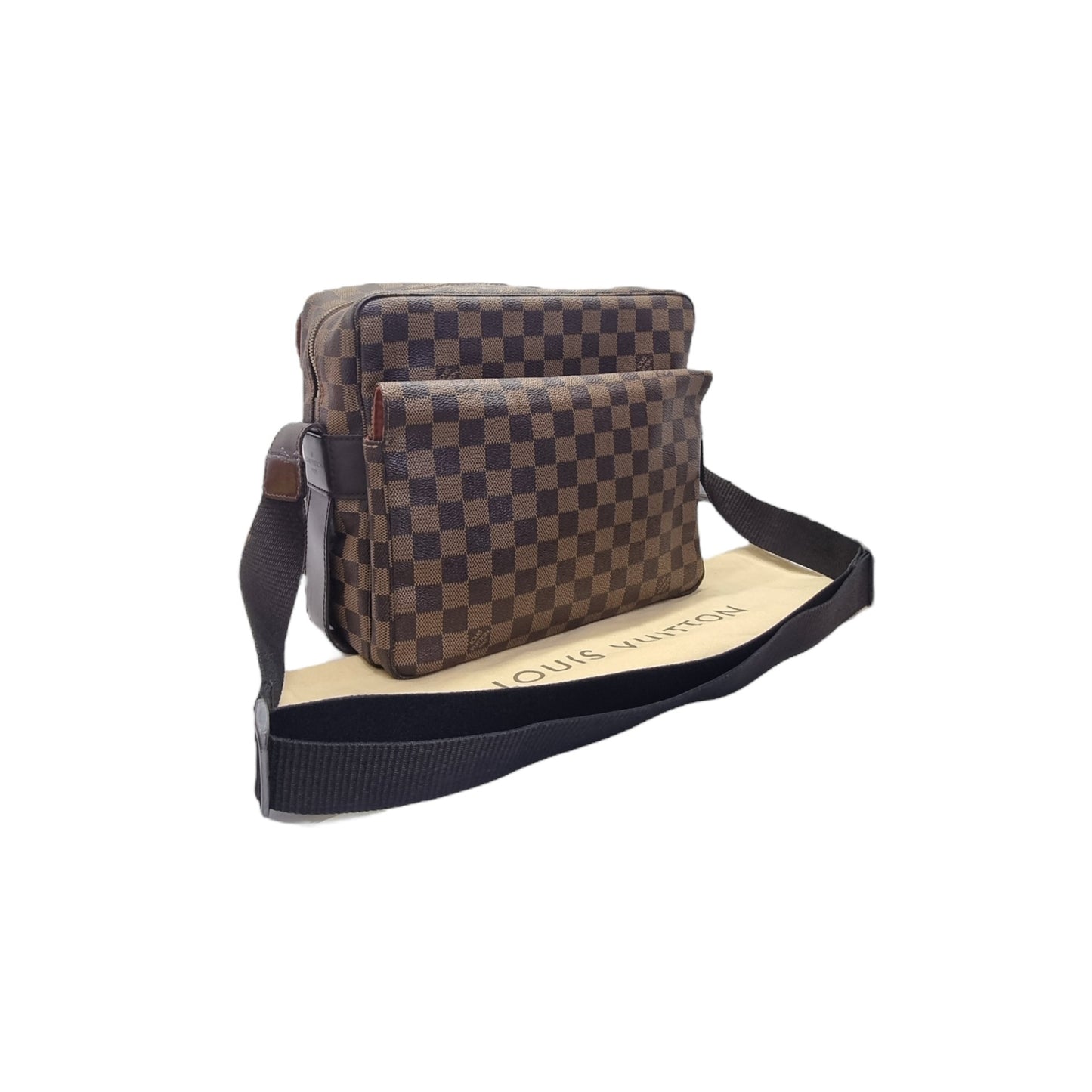 Louis Vuitton Naviglio Messenger Bag Damier Ebene Ghw
