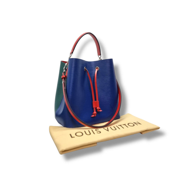 Louis Vuitton Neo Noe MM Epi Shw (Blue/Green Red)