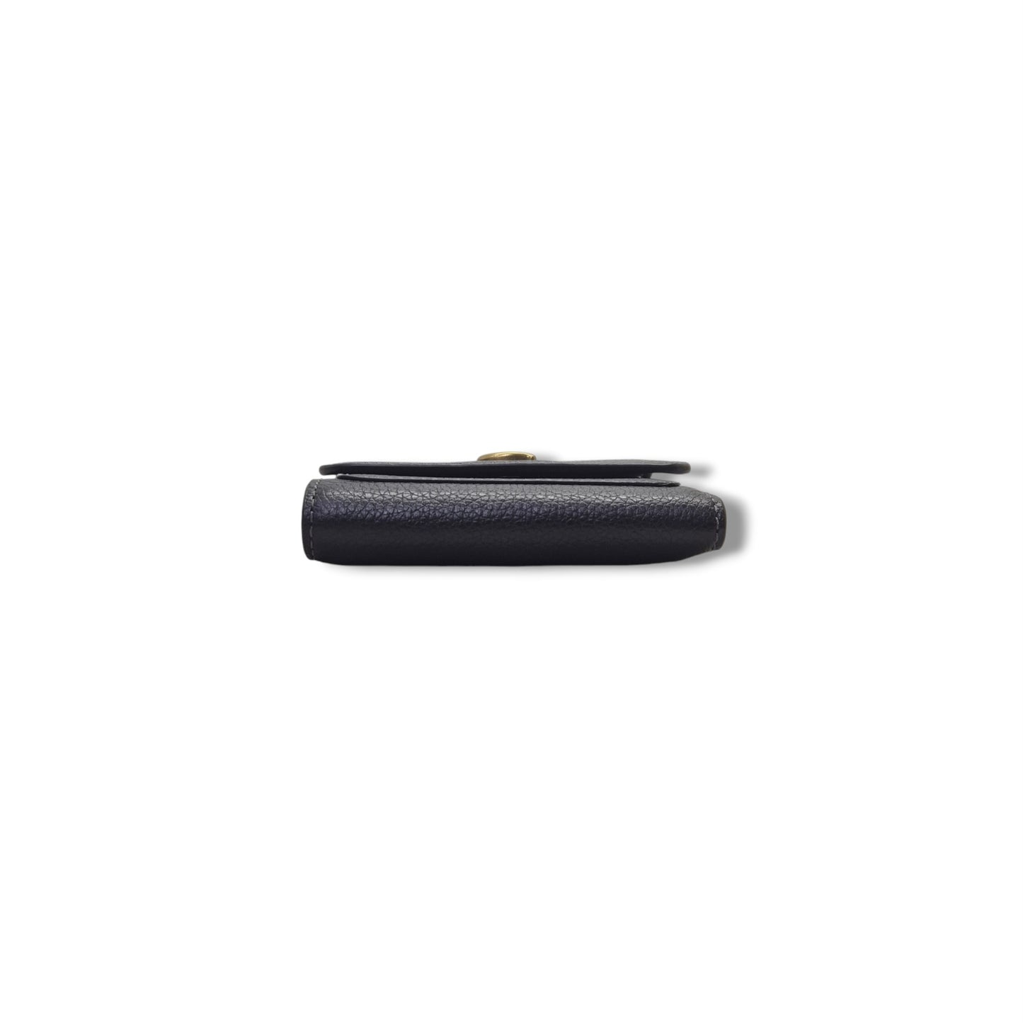 Coach Mila Small Flap Wallet Ghw (Black)