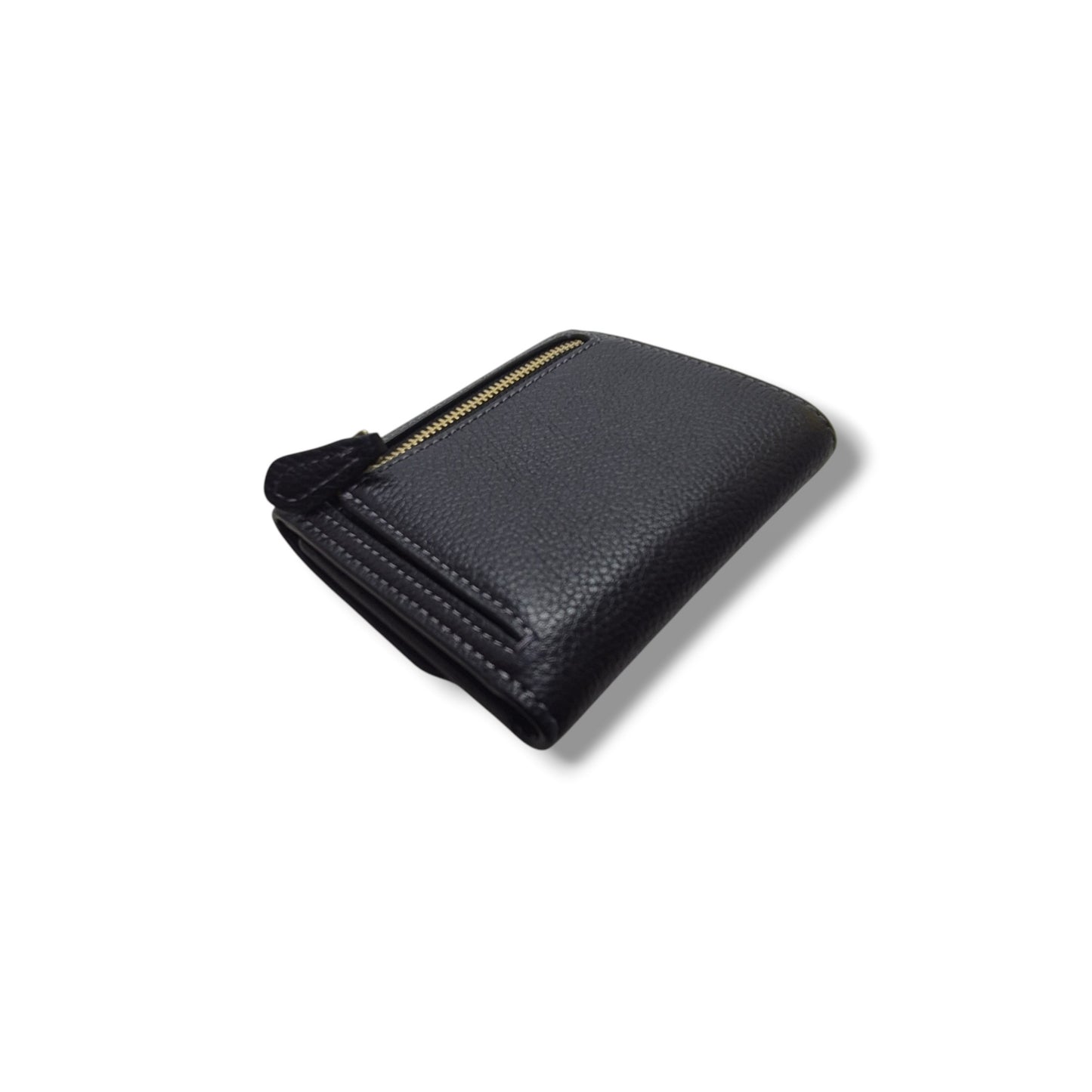 Coach Mila Small Flap Wallet Ghw (Black)