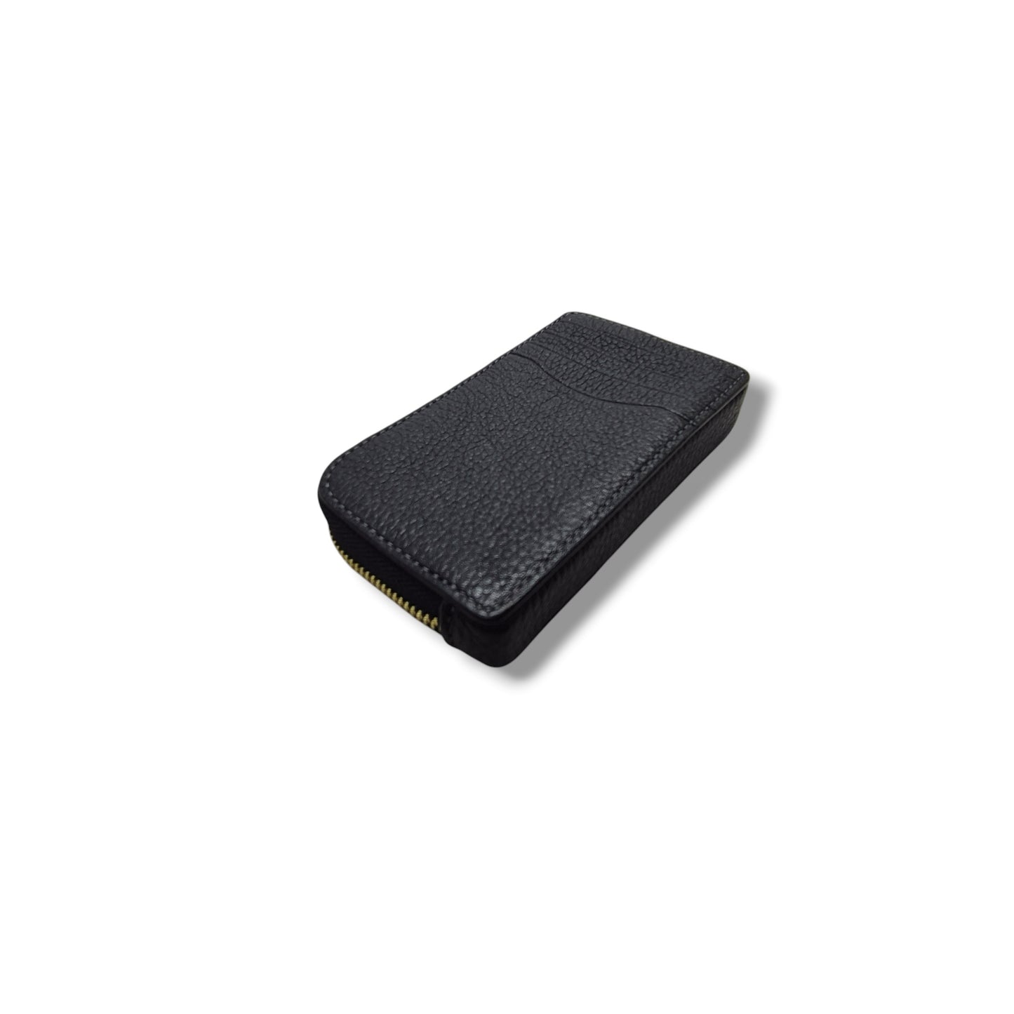 Coach Multifunction Leather Card Case Ghw (Black)