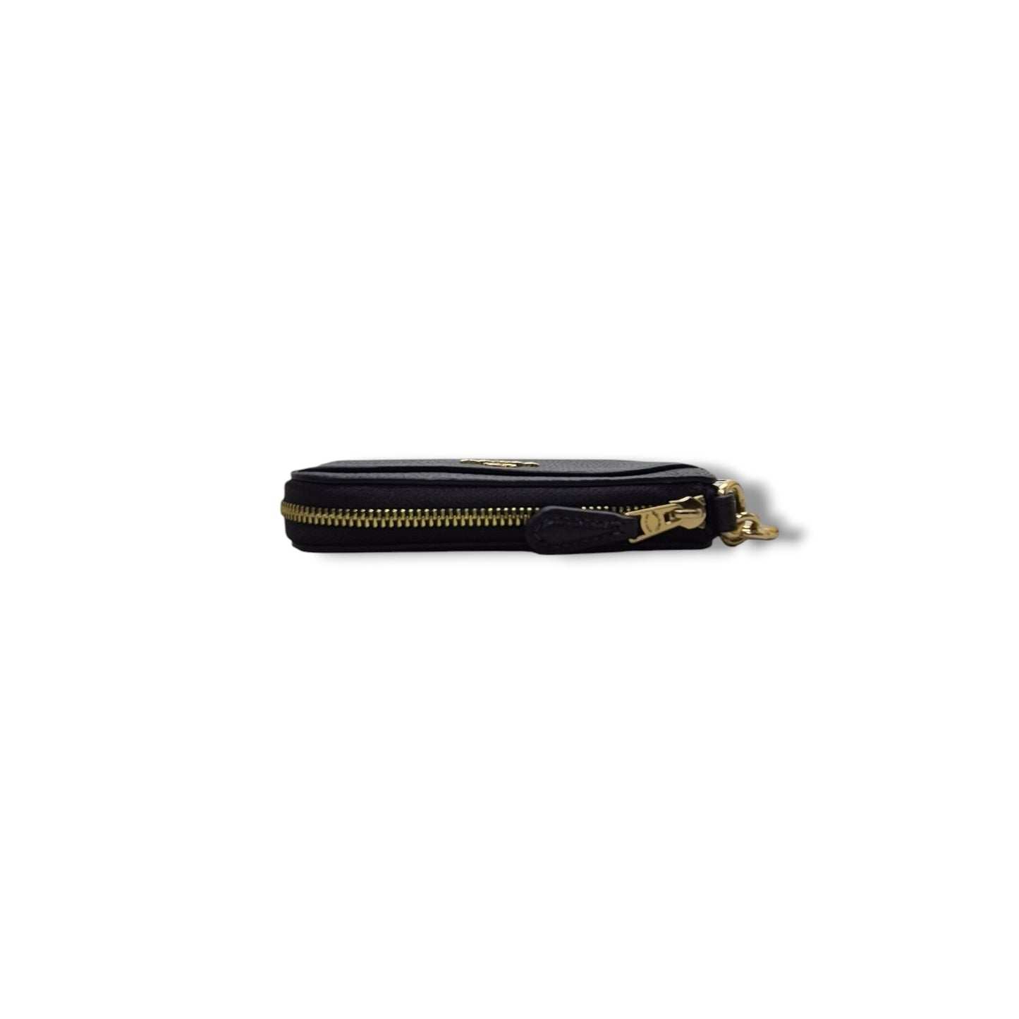 Coach Multifunction Leather Card Case Ghw (Black)