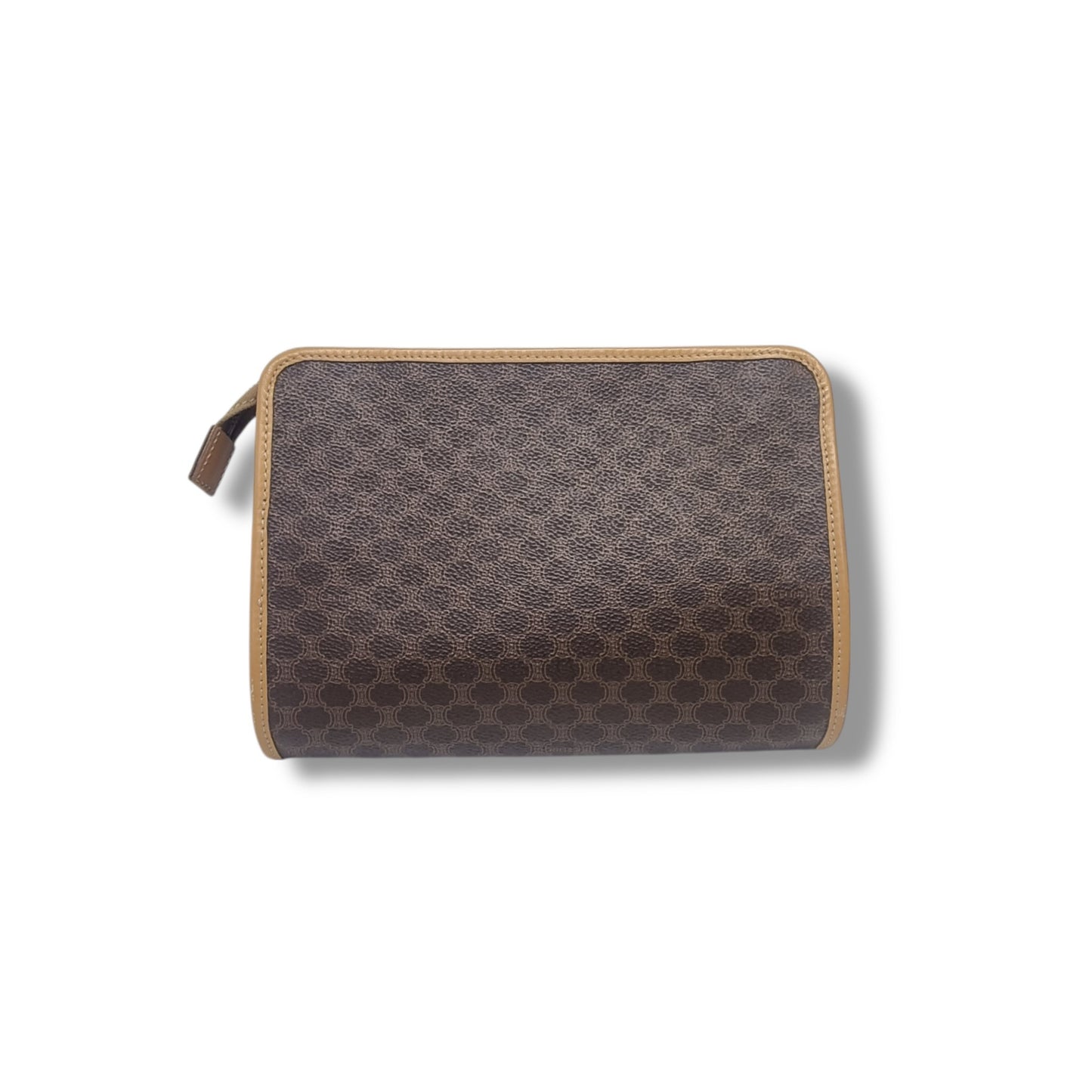 Celine Macadam Canvas Clutch Ghw (Brown)
