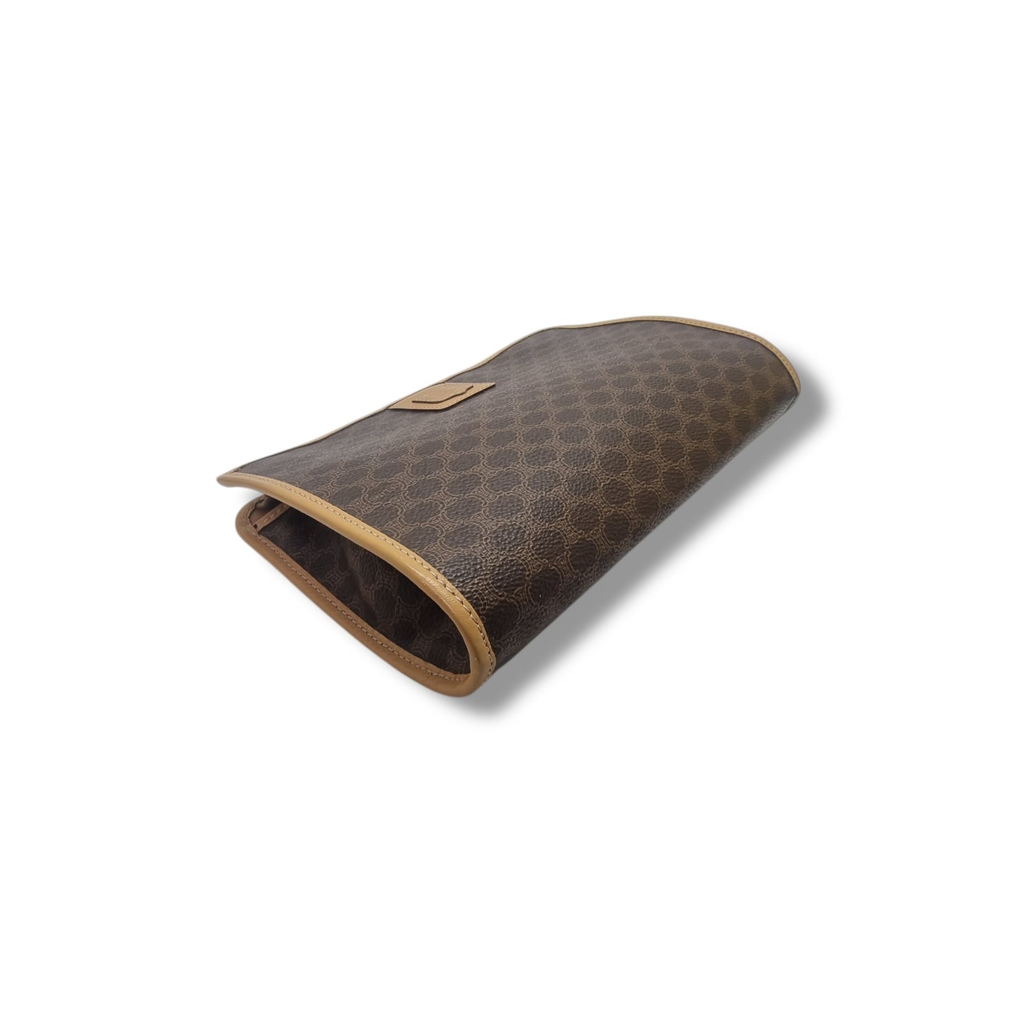 Celine Macadam Canvas Clutch Ghw (Brown)