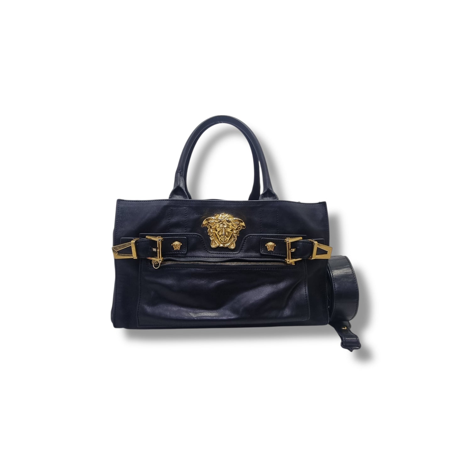 Versace Donna Palazzo Tote Ghw Black