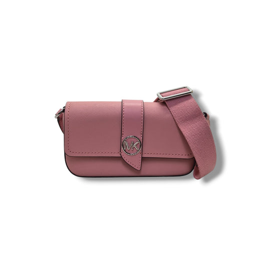 Michael Kors Greenwich Extra Small Saffiano Leather Crossbody Shw (Pink)