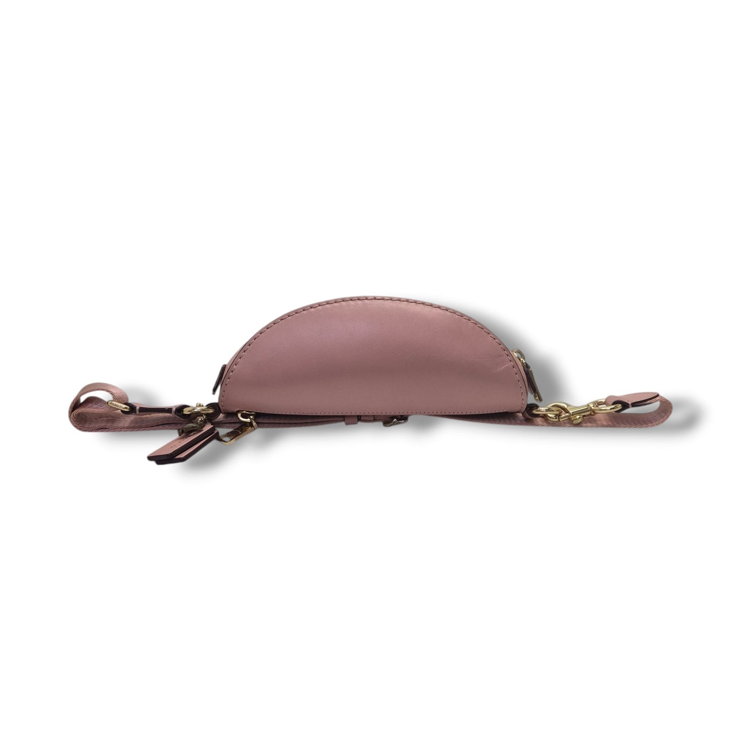 Coach Selena Soft Leather Waist Bag Ghw (Pink)
