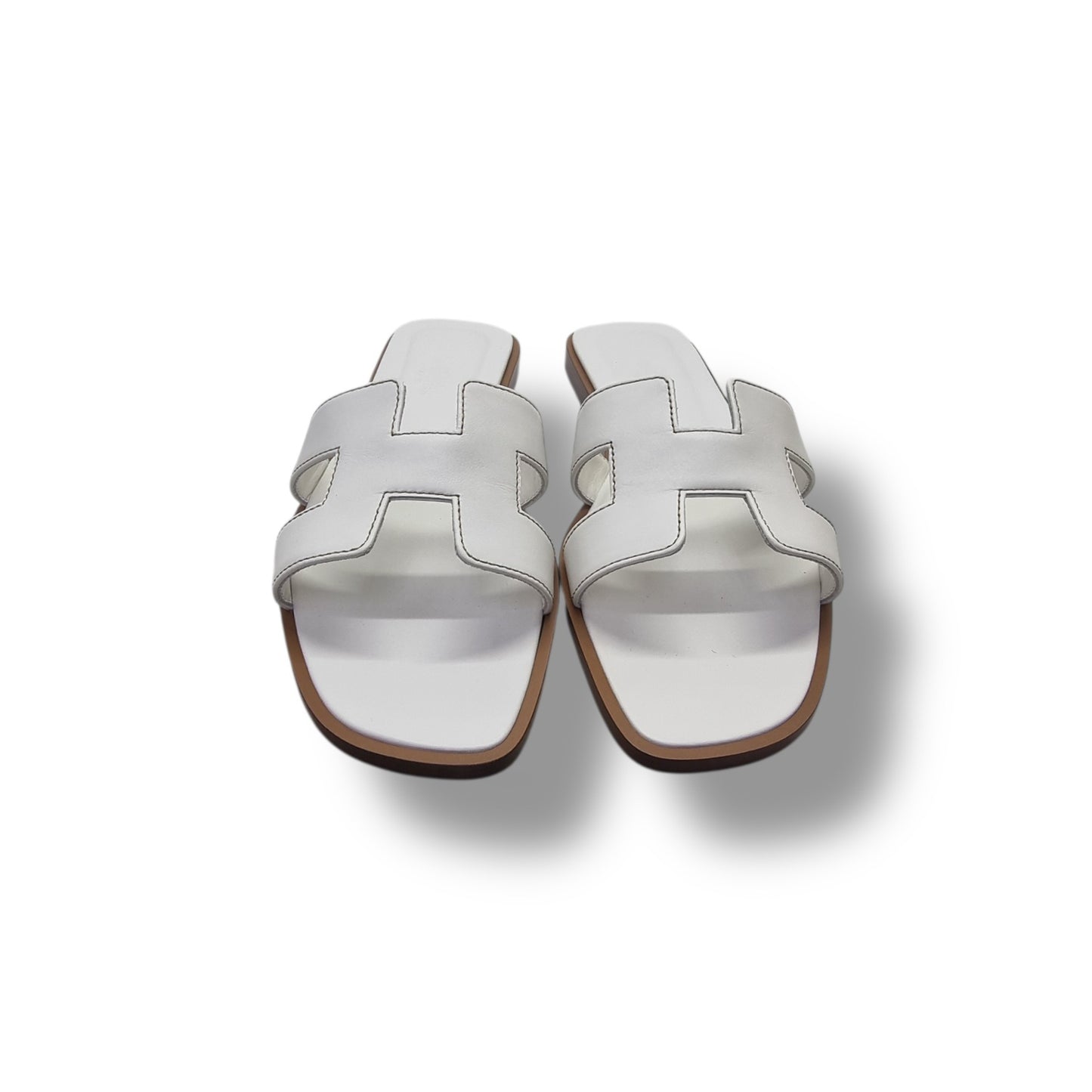 Hermes Oran Sandal (White)