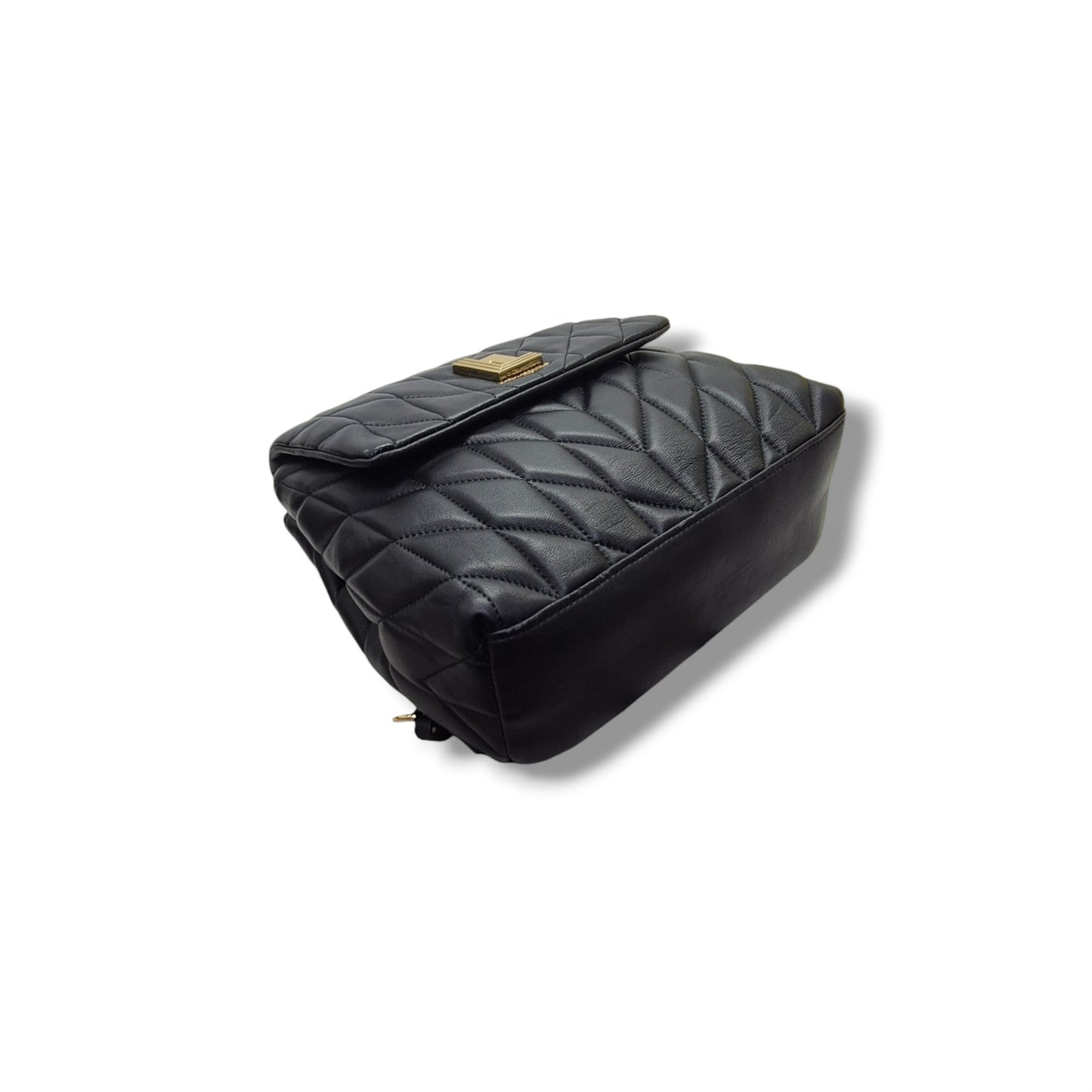 Karl Lagerfeld Paris Lafayette Leather Backpack Ghw (Black)